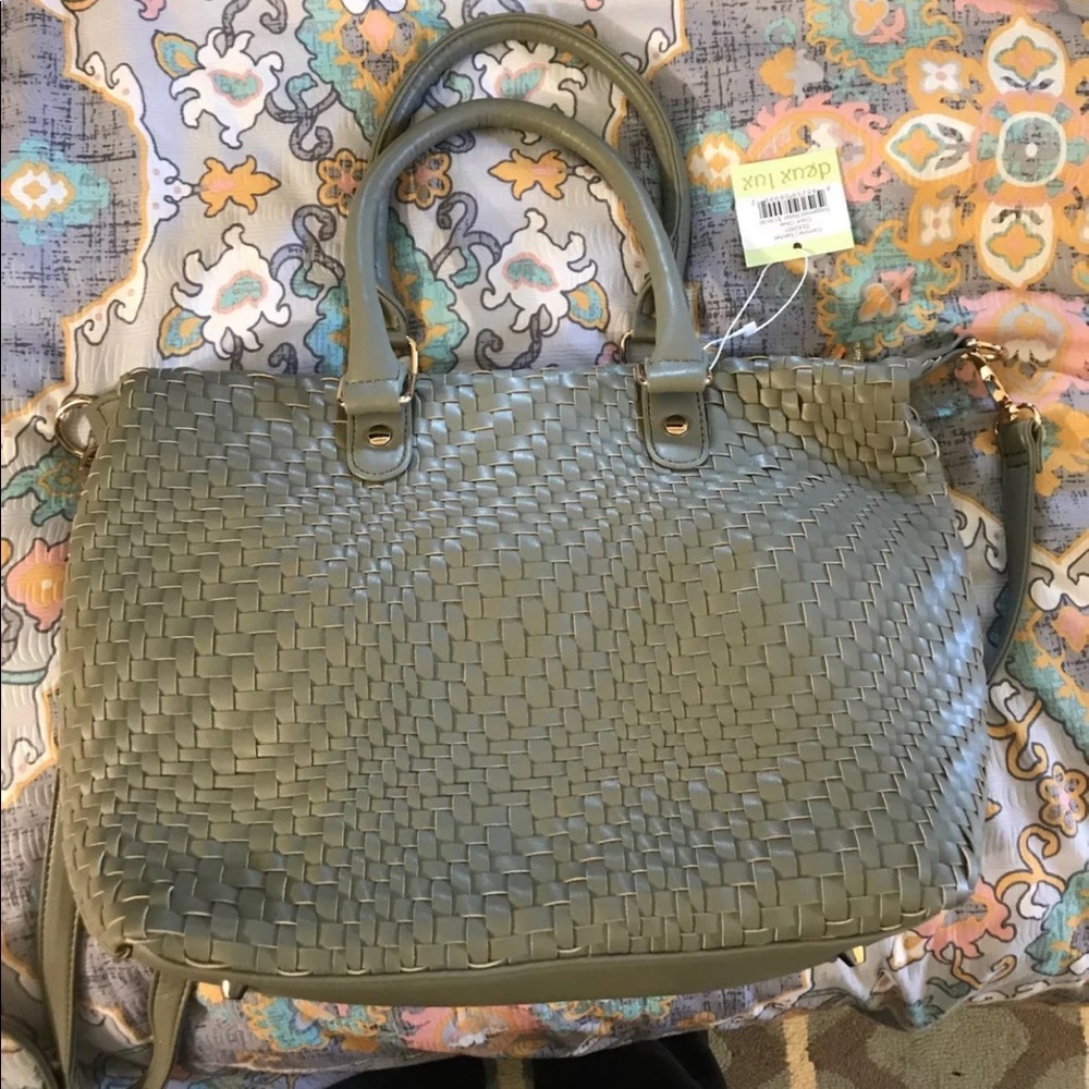 Olive green deux lux purse